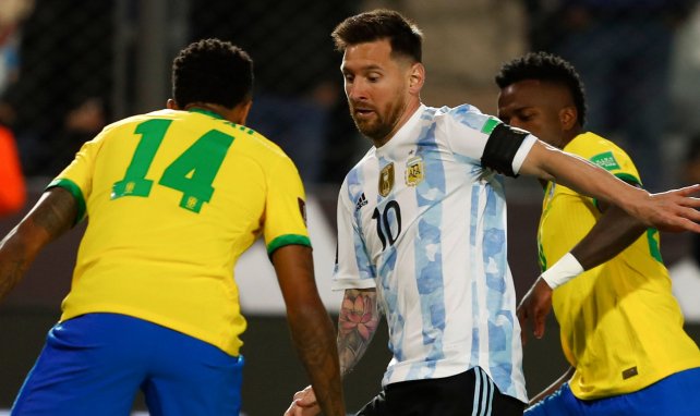 Lionel Messi face au Brésil