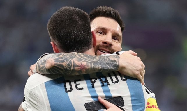 Lionel Messi et Rodrigo de Paul