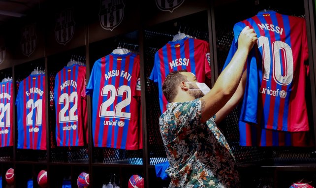 Le maillot de Messi à la boutique du FC Barcelone