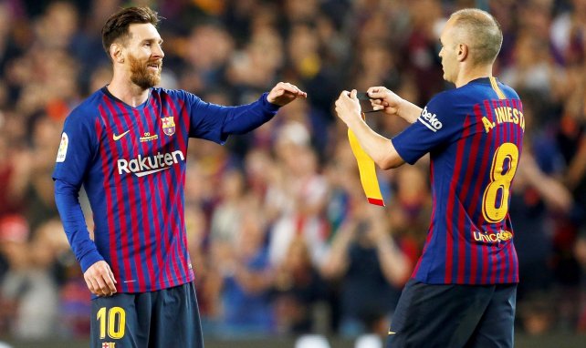 Lionel Messi et Andrés Iniesta