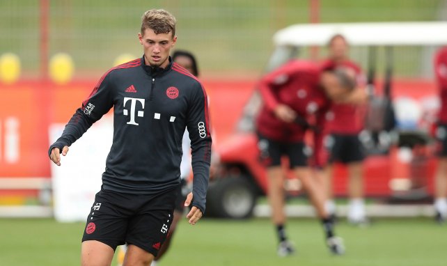 Michaël Cuisance à l'entraînement avec le Bayern Munich. 