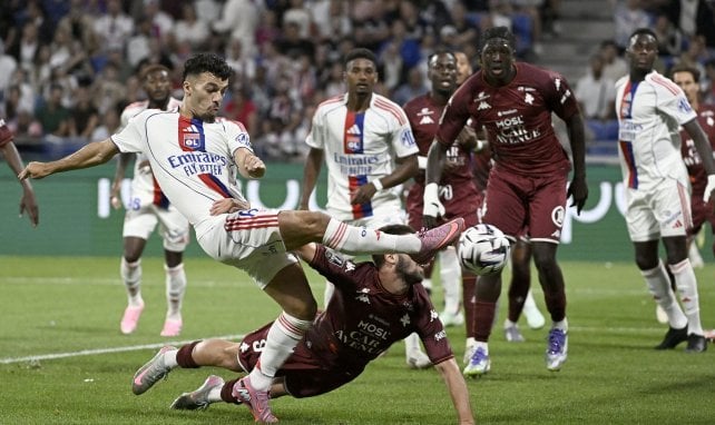 Georges Mikautadze sous les couleurs de l'OL.
