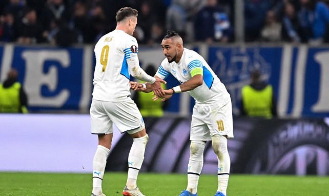 Payet et Milik lors d'un match entre l'OM et la Lazio