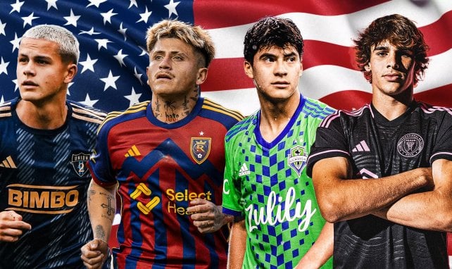 Cavan Sullivan (Philadelphia), Diego Luna (Real Salt Lake City), Obed Vargas (Seattle) et Benja Cremaschi (Inter Miami)