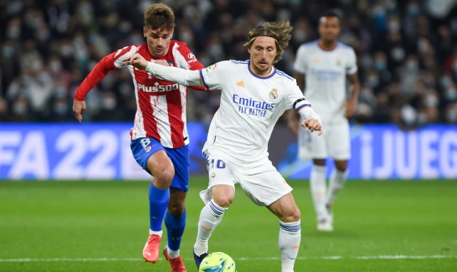 Luka Modric en action avec le Real Madrid