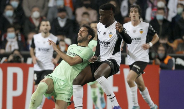 Ilaix Moriba avec Valence face à l'Athletic