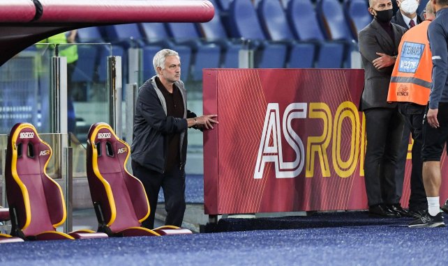 José Mourinho sur le banc de la Roma