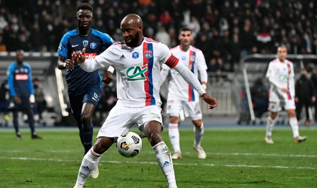 Moussa Dembélé lors du 32e de finale de Coupe de France contre le Paris FC