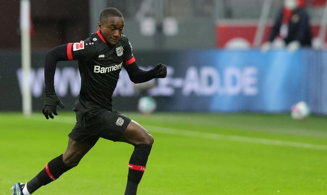 Moussa Diaby avec le Bayer Leverkusen