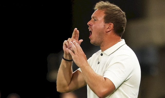 Julian Nagelsmann sur le banc de la sélection allemande.