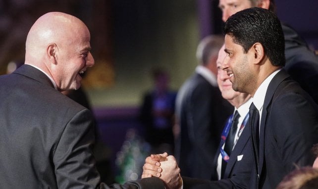Les félicitations de Gianni Infantino à Nasser Al-Khelaïfi