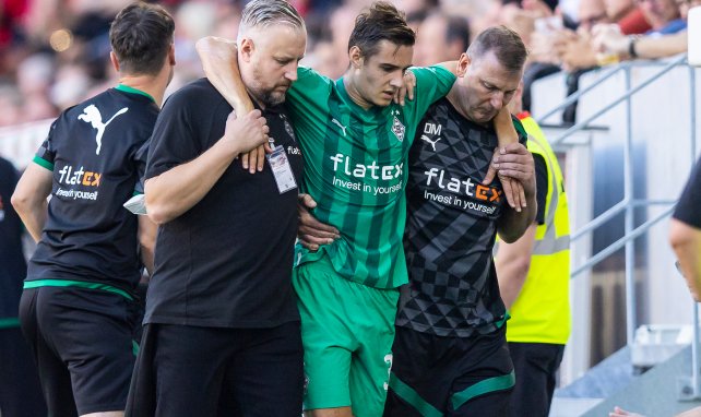 Florian Neuhaus blessé lors du matc hentre Fribourg et le Borussia M'gladbach