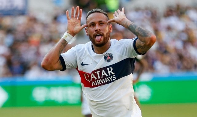 Neymar avec le Paris Saint-Germain