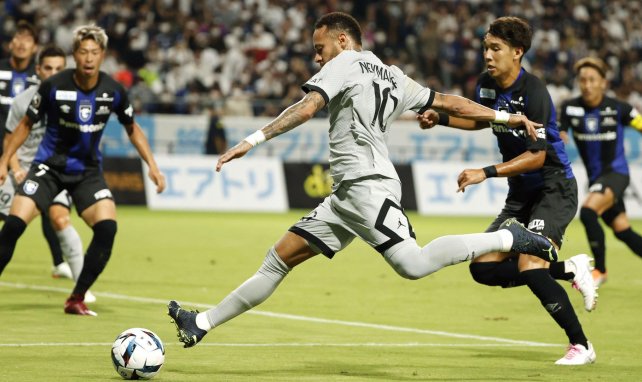 Neymar en action avec le PSG. 