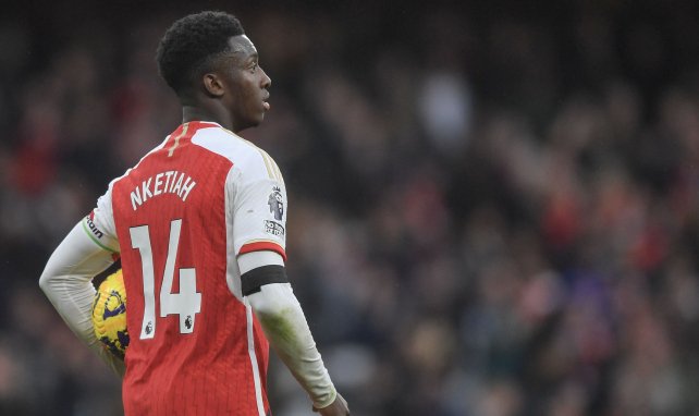 Eddie Nketiah avec Arsenal