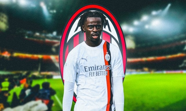 Clinton Nsiala de l'AC Milan