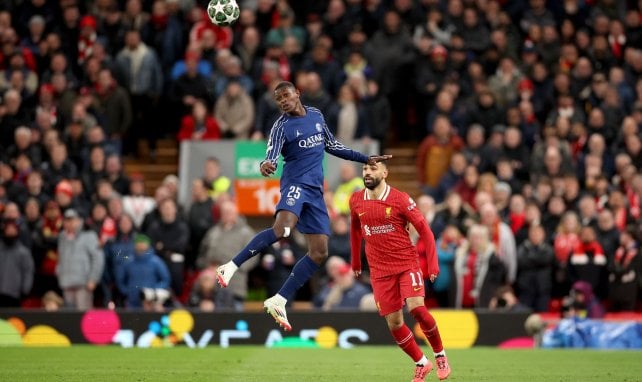 Nuno Mendes en action avec le PSG.