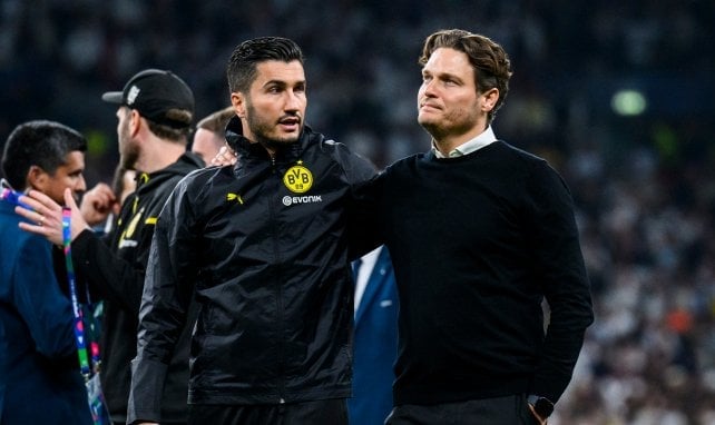 Nuri Sahin et Edin Terzic avec le BvB