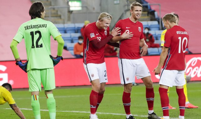 Haaland et Odegaard en équipe de Norvège