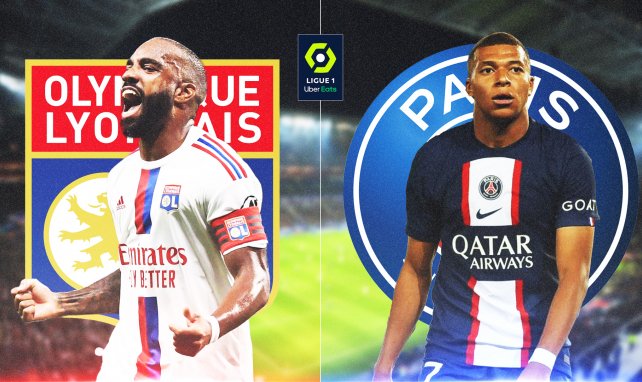 Alexandre Lacazette et Kylian Mbappé
