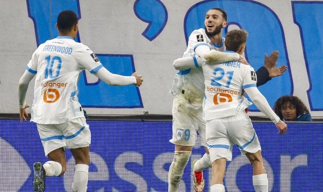 La joie des joueurs de l'OM