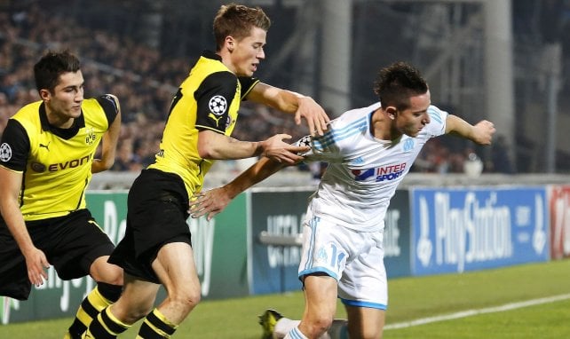 Florian Thauvin lors d'OM-BvB en 2013