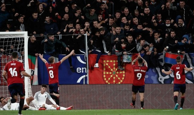 Osasuna célèbre avec ses fans un but contre Grenade