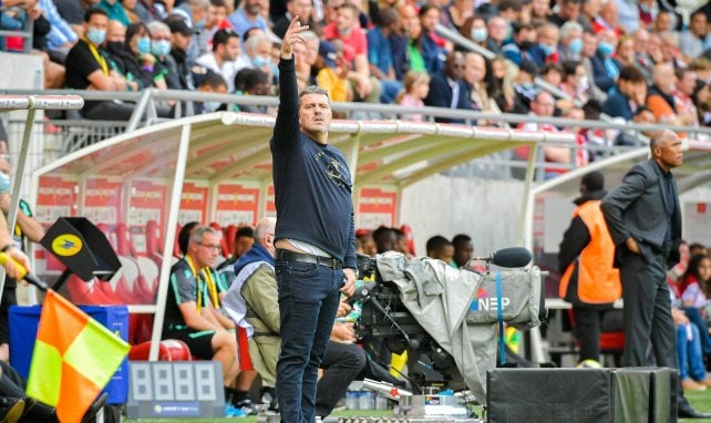Oscar Garcia lors de la rencontre entre Reims et Nantes