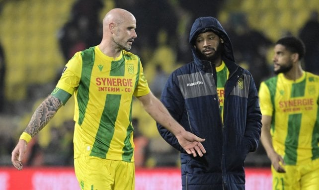 Nicolas Pallois et Marcus Coco avec le FC Nantes