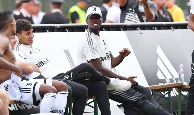 Paul Pogba, tout sourire pendant le présaison de la Juventus Turin.