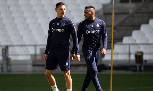 Payet et Thauvin lors d'un entraînement en 2019