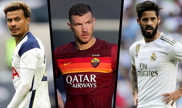 Dele Alli (Tottenham), Edin Džeko (AS Roma) et Isco (Real Madrid)