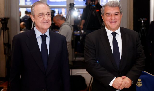 Florentino Pérez et Joan Laporta, présidents du Real Madrid et du Barça