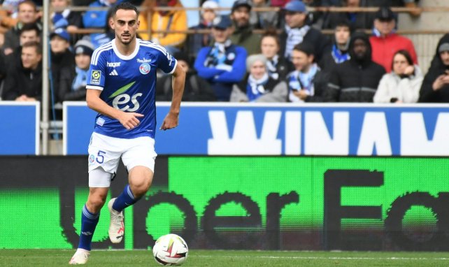 Lucas Perrin en action avec Strasbourg