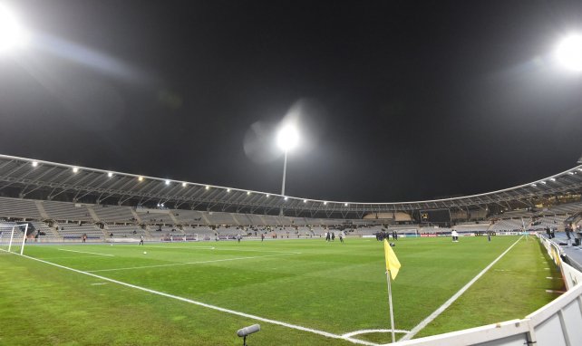 Le stade Charléty, soir de PFC-OL, le 17 décembre 2021 