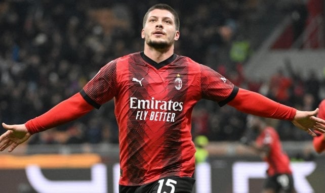 Luka Jovic sous les couleurs de l'AC Milan