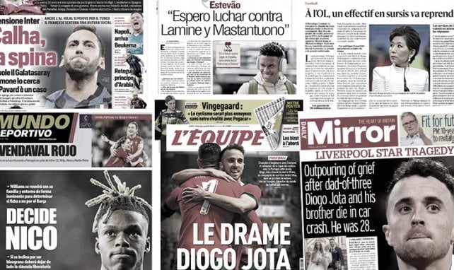 La presse européenne inconsolable après le décès de Diogo Jota, la Juventus proche d’un coup double prestigieux