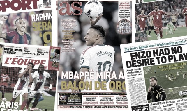 L’Espagne milite pour Kylian Mbappé Ballon d’Or, la presse anglaise n’a plus de mots pour Rayan Cherki