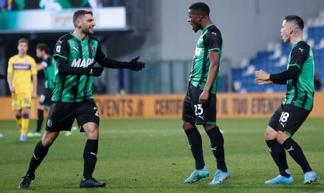 Hamed Junior Traore célèbre son but avec Sassuolo