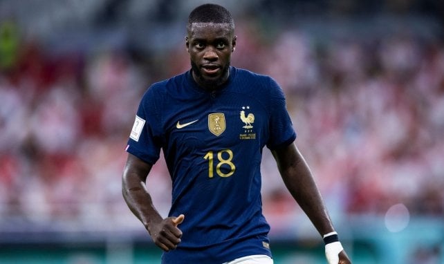 Dayot Upamecano, sous le maillot de l'équipe de France.