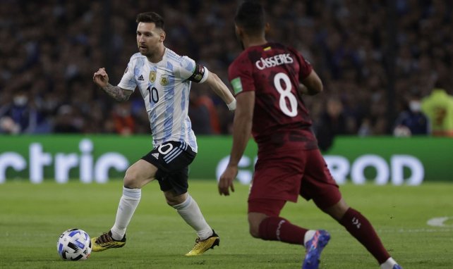 Lionel Messi sous les couleurs de l'Argentine