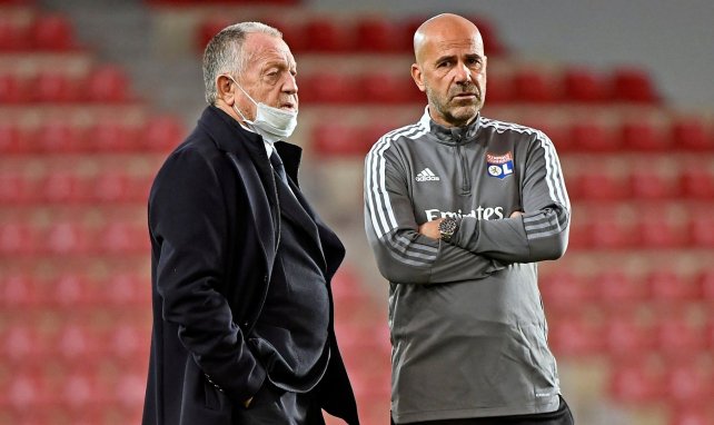 Jean-Michel Aulas aux côtés de Peter Bosz