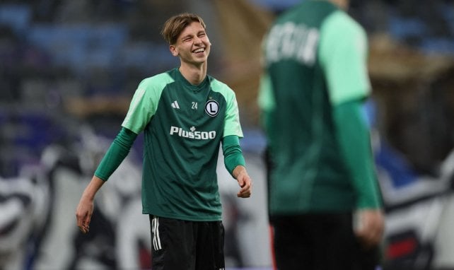 Jan Ziolkowski avec le Legia Varsovie