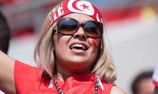 Une supportrice de la Tunisie