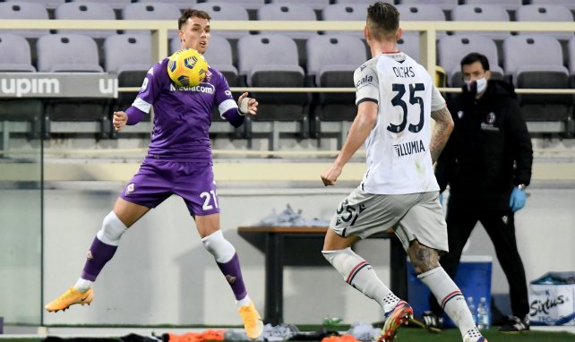 Pol Lirola, avec la Fiorentina, contre Bologne