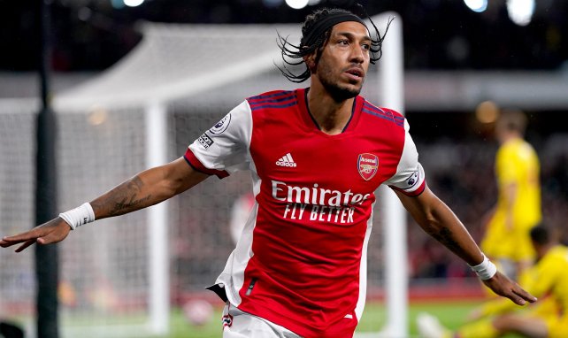 Pierre-Emerick Aubameyang lors d'Arsenal-Crystal Palace, le 18 octobre 2021