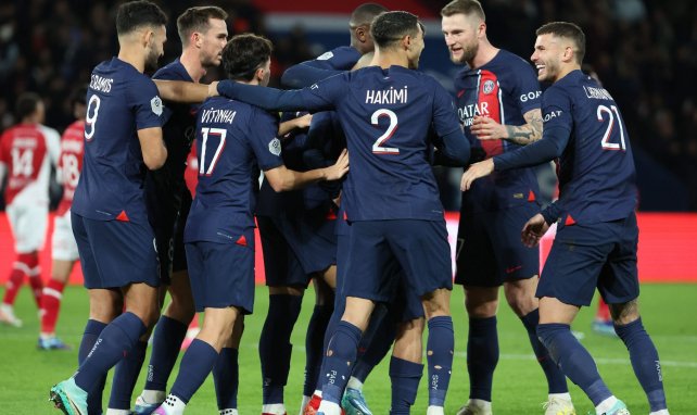 La joie des Parisiens contre l'AS Monaco