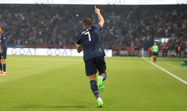 Kylian Mbappé en action avec le PSG.