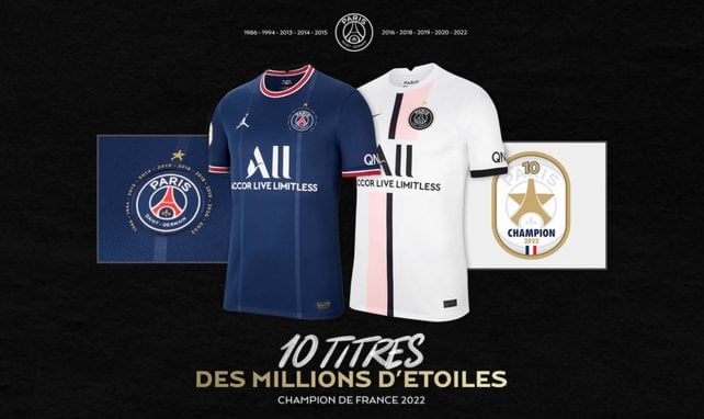 Le PSG sort un maillot collector pour fêter les 10 titres