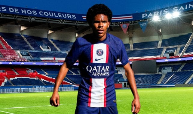 Queyrell Tchicamboud avec le club du PSG